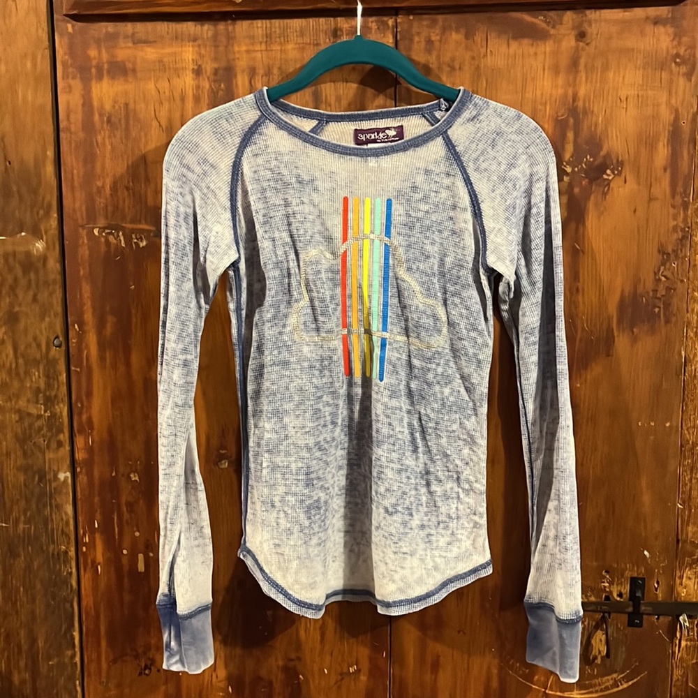Blue Rainbow Top